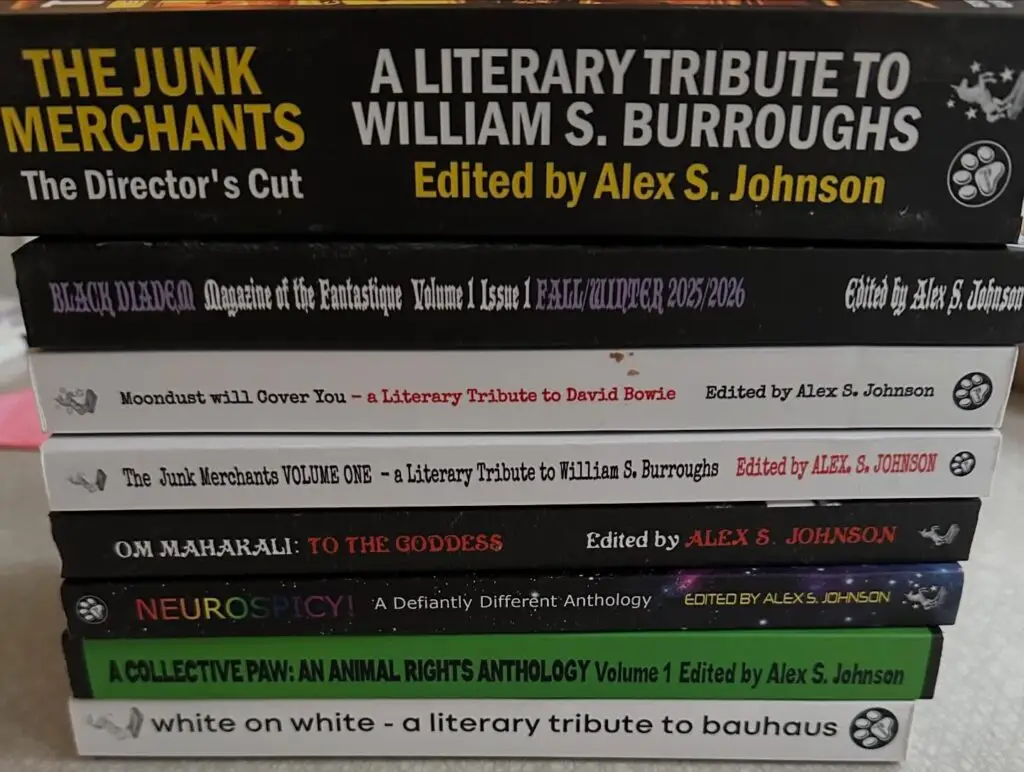 Some of the books Lee's work has appeared in